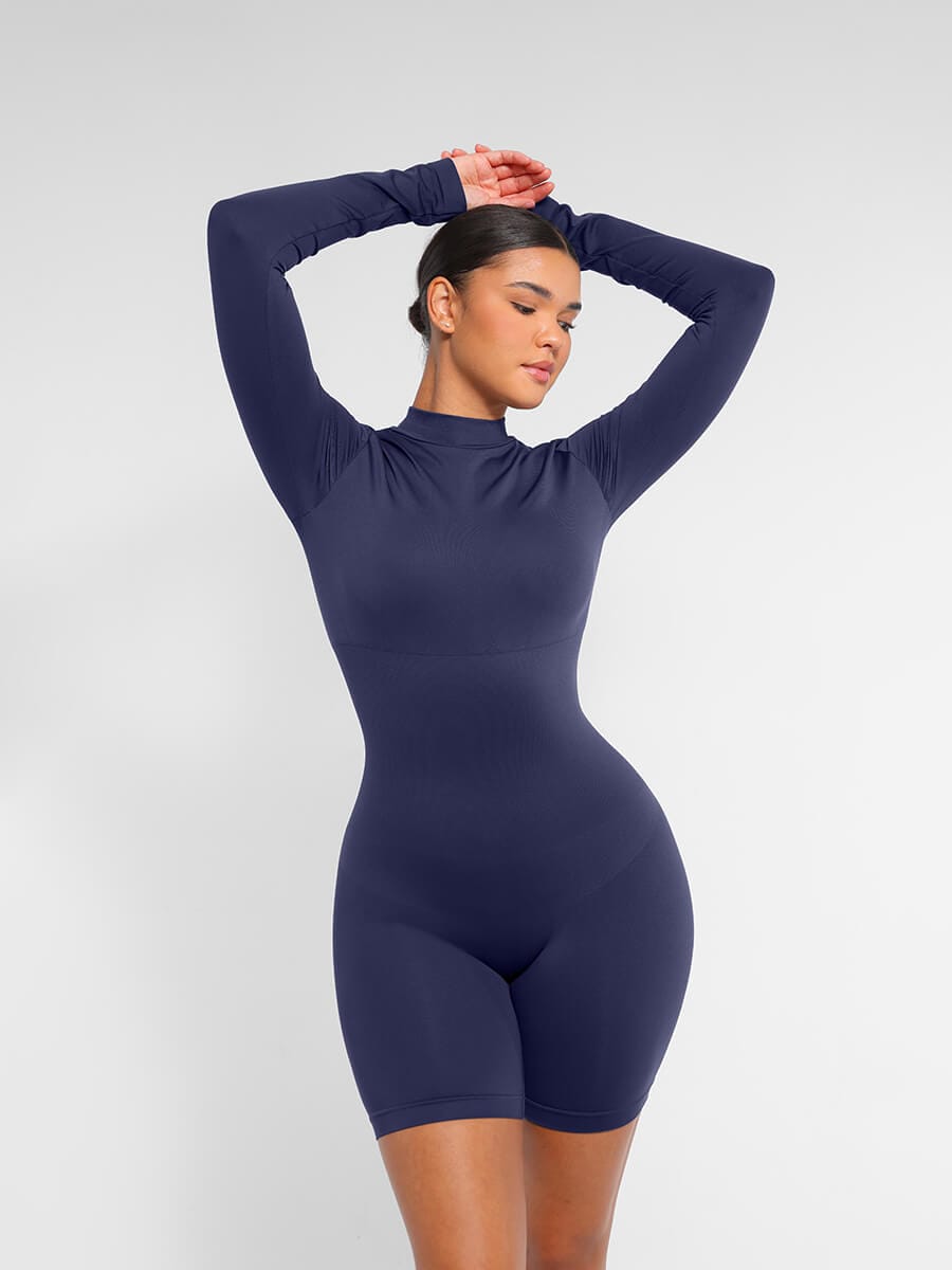Seamless Bust Support Waist-Cinching Shaping Jumpsuit