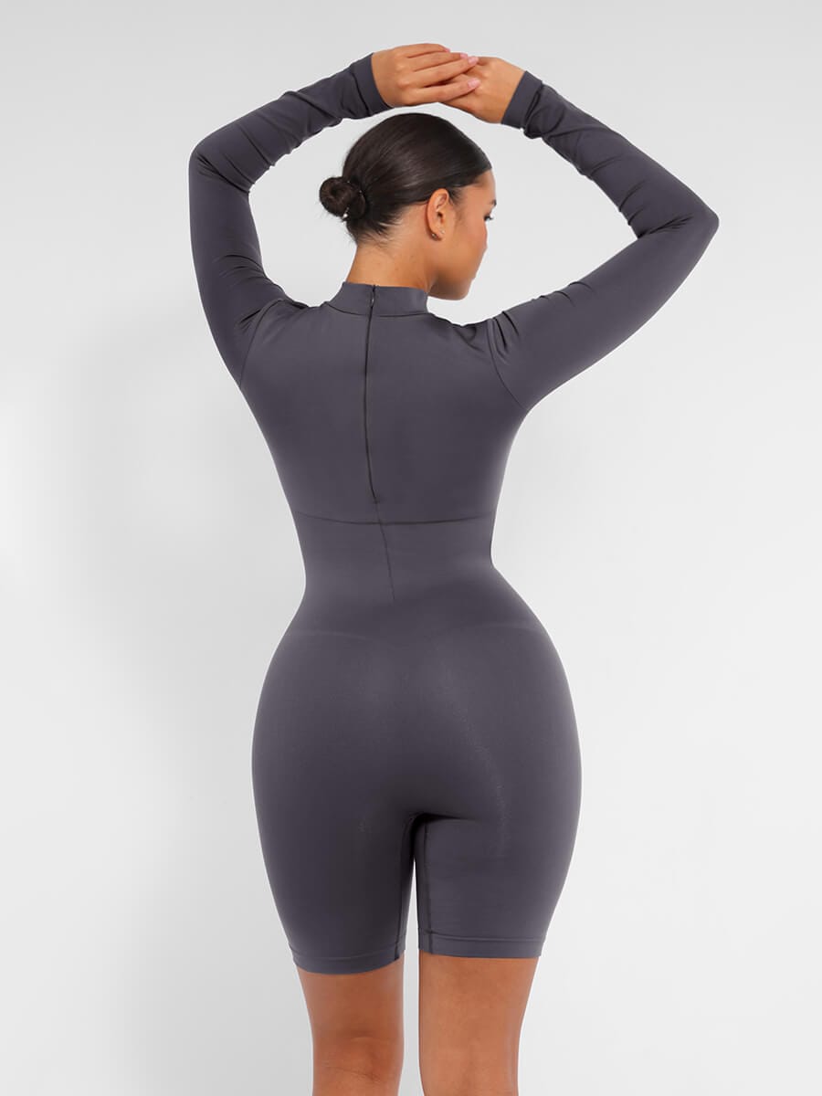 Seamless Bust Support Waist-Cinching Shaping Jumpsuit