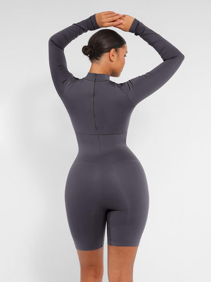 Seamless Bust Support Waist-Cinching Shaping Jumpsuit