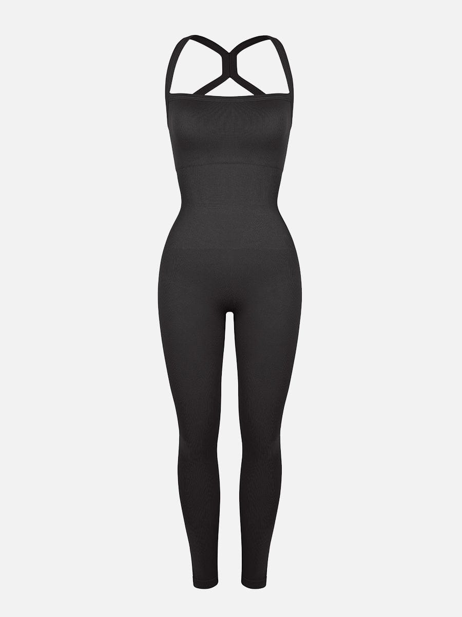 Seamless 2-in-1 Sports Waist & Tummy Control Jumpsuit