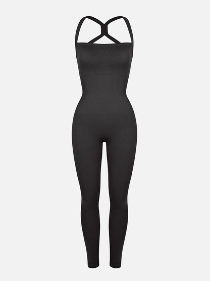 Seamless 2-in-1 Sports Waist & Tummy Control Jumpsuit
