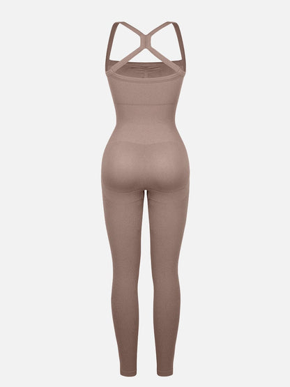 Seamless 2-in-1 Sports Waist & Tummy Control Jumpsuit
