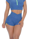Wholesale Female Tight Ass Seamless V-cut Yoga Shorts