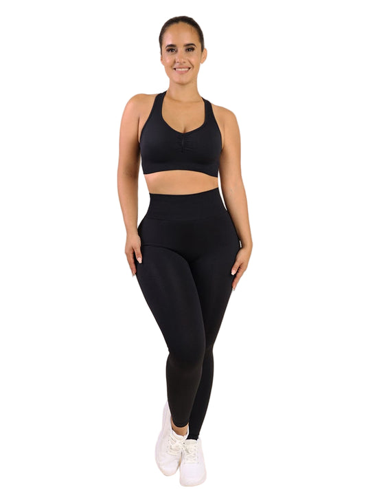 Wholesale Seamless Gym Top Sports Yoga Leggings Set