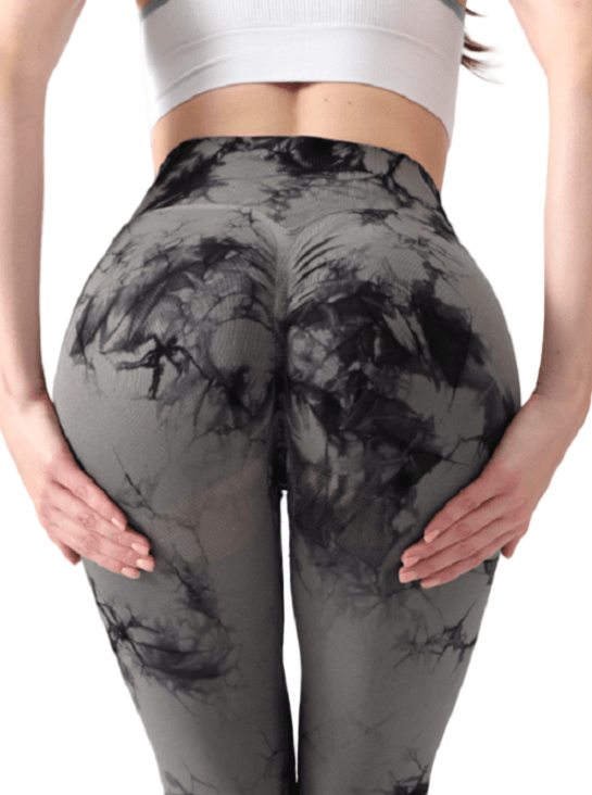 Wholesale Tie Dye Soft Workout Tights Seamless Hip Leggings Yoga Pants Gym Leggings