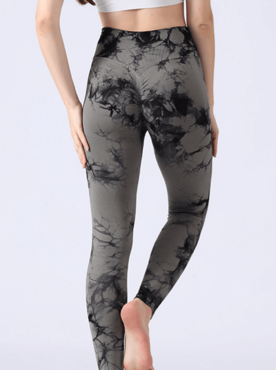 Wholesale Tie Dye Soft Workout Tights Seamless Hip Leggings Yoga Pants Gym Leggings