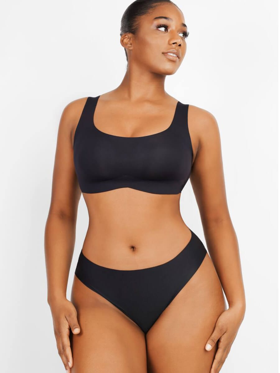Seamless Comfort Support Bra with Drop-Glue Design