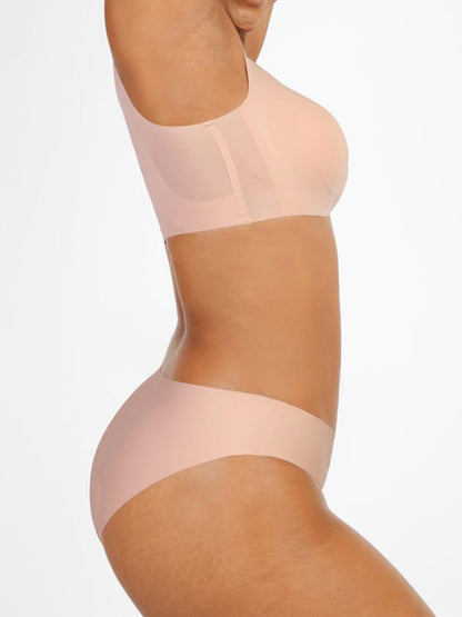 Seamless Comfort Support Bra with Drop-Glue Design