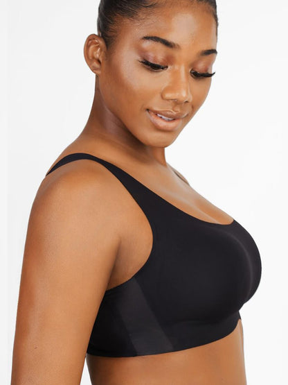 Seamless Comfort Support Bra with Drop-Glue Design