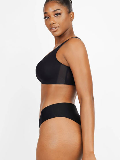 Seamless Comfort Support Bra with Drop-Glue Design