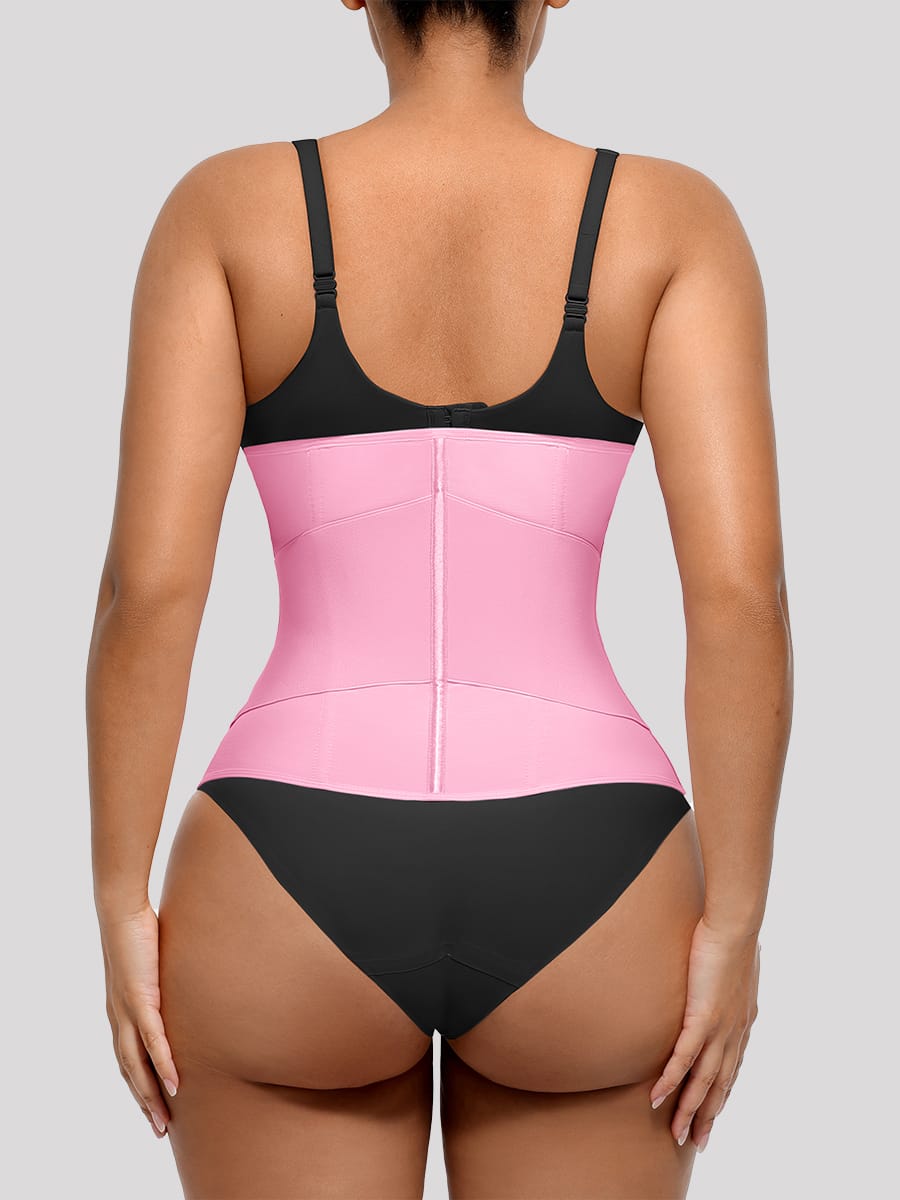 11-Steel-Bone Front-Zip Tummy Control Waist Trainer Vest