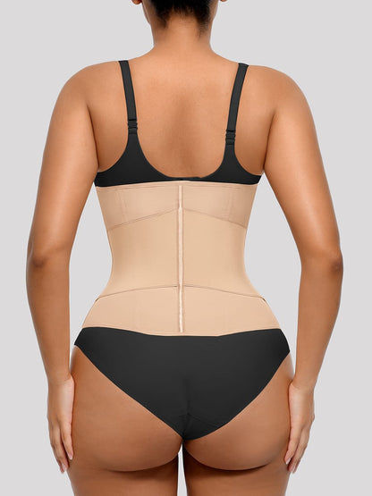 11-Steel-Bone Front-Zip Tummy Control Waist Trainer Vest
