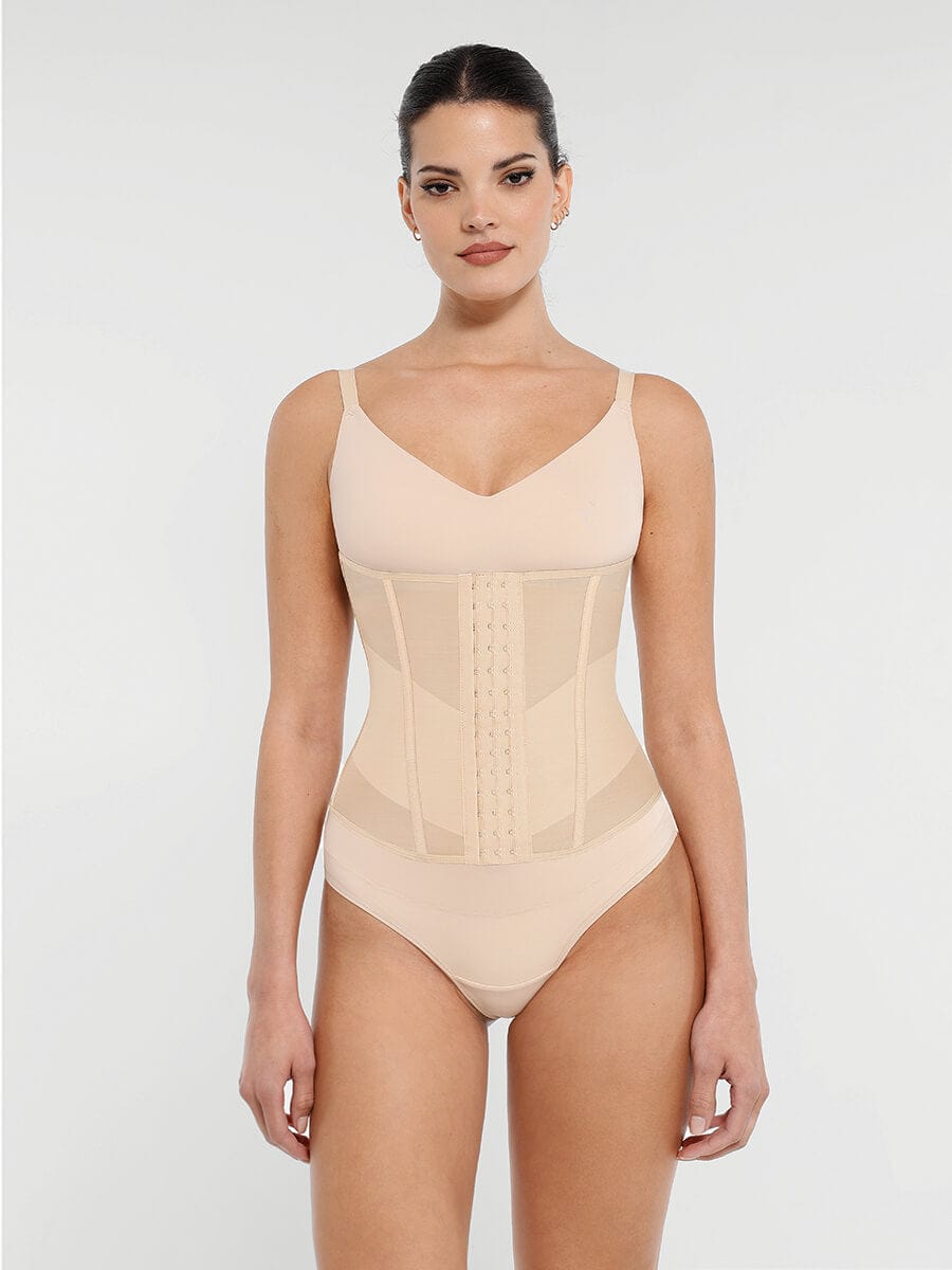 7-Steel-Bone Breathable Mesh Waist Trainer