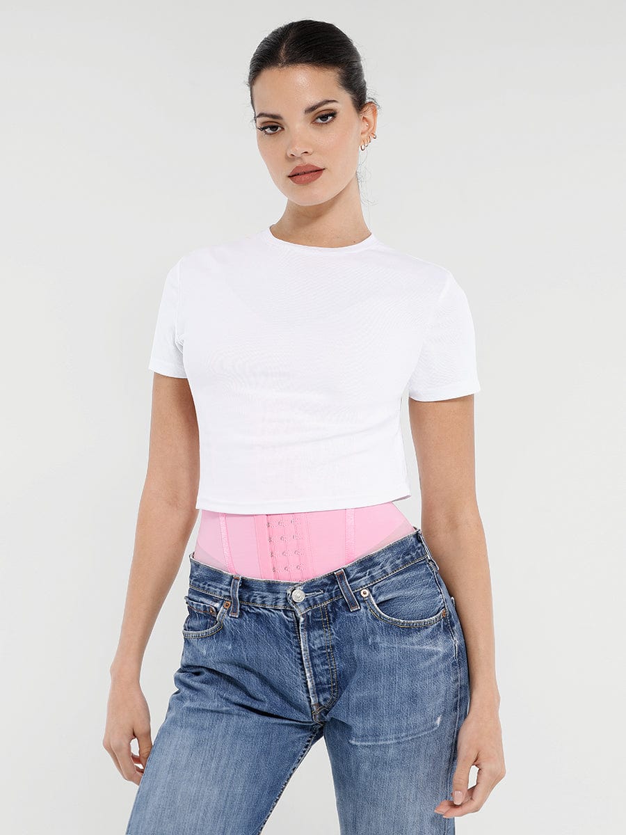 7-Steel-Bone Breathable Mesh Waist Trainer