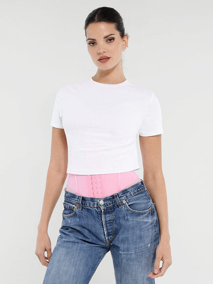 7-Steel-Bone Breathable Mesh Waist Trainer