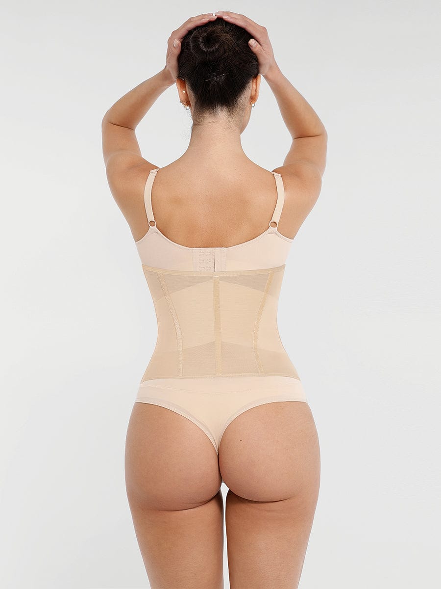 7-Steel-Bone Breathable Mesh Waist Trainer