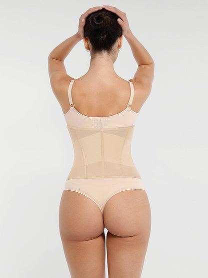 7-Steel-Bone Breathable Mesh Waist Trainer