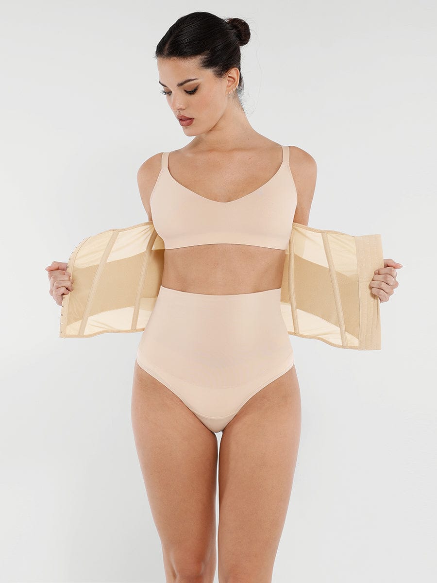7-Steel-Bone Breathable Mesh Waist Trainer