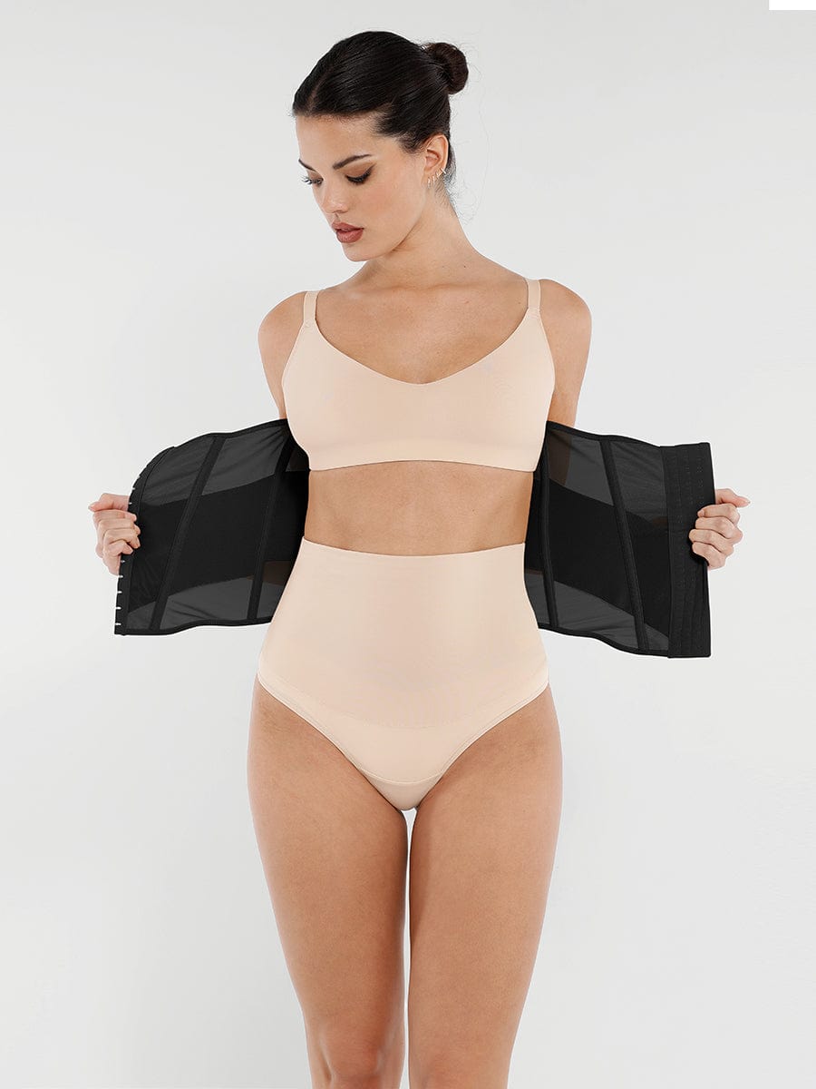 7-Steel-Bone Breathable Mesh Waist Trainer