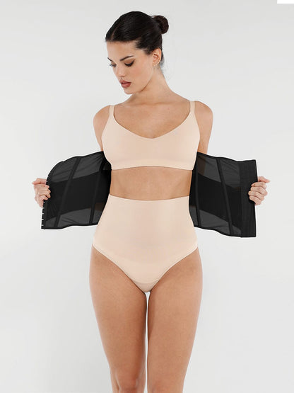 7-Steel-Bone Breathable Mesh Waist Trainer