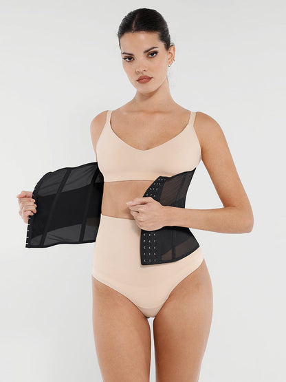 7-Steel-Bone Breathable Mesh Waist Trainer