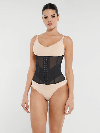 7-Steel-Bone Breathable Mesh Waist Trainer
