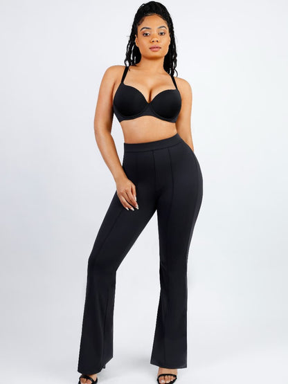 High-Waisted Tummy Control Flared Shaping Pants