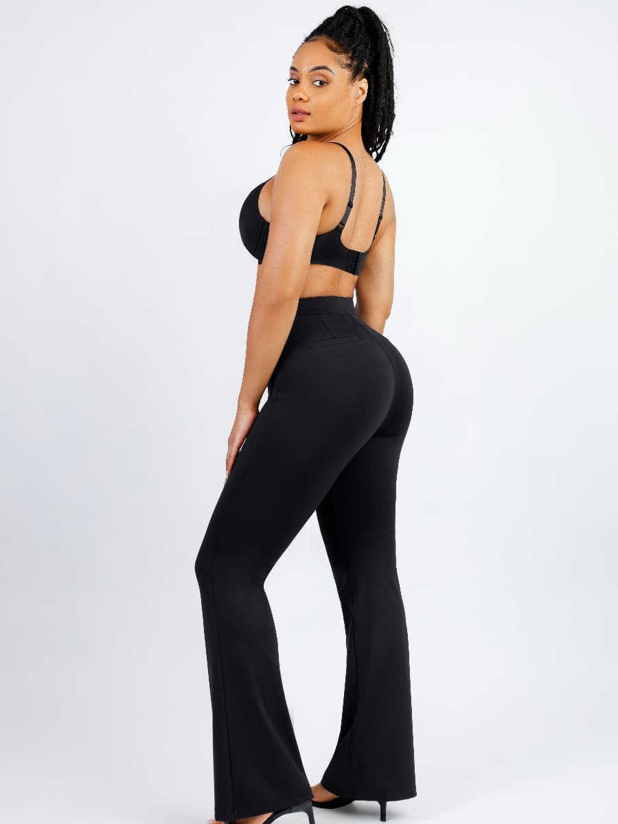 High-Waisted Tummy Control Flared Shaping Pants