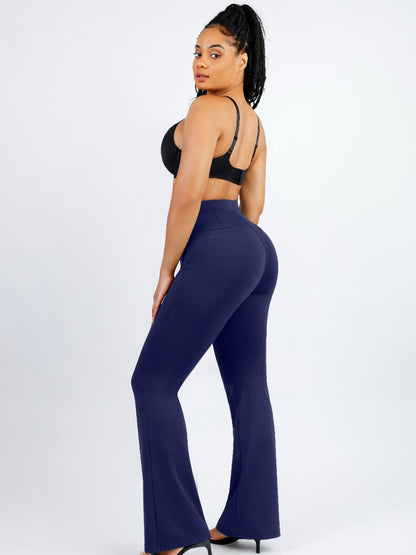 High-Waisted Tummy Control Flared Shaping Pants