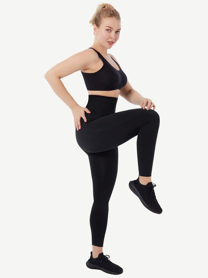 Sports Tummy Control Leg-Shaping Pants with Pockets
