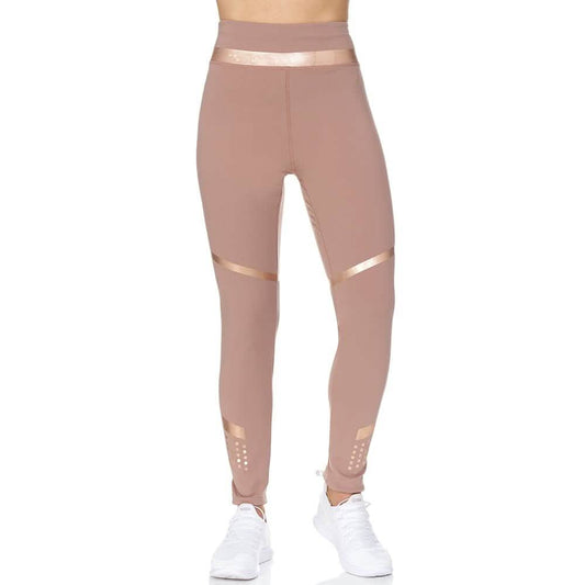 Women's High Waist Active Full Length Leggings With Rubber Print Detail