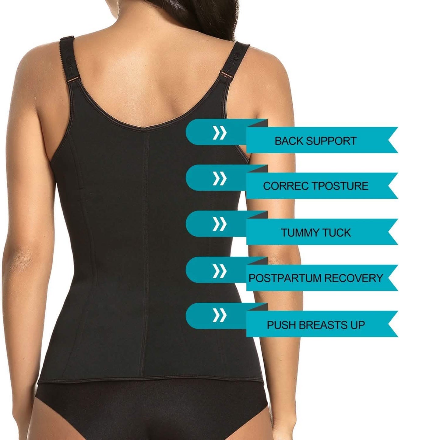 Zippered Waist Trainer Corset